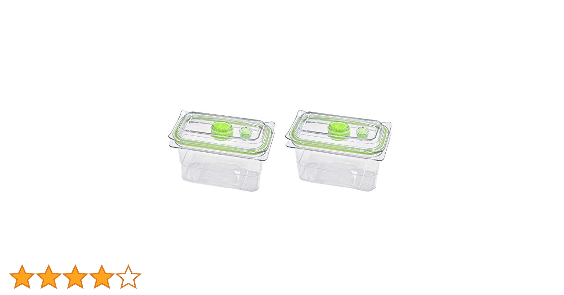 【新品】真空フレッシュボックス　S  2個セット フレッシュ&セーブ スターターセット ガラスコンテナ | 商品詳細
